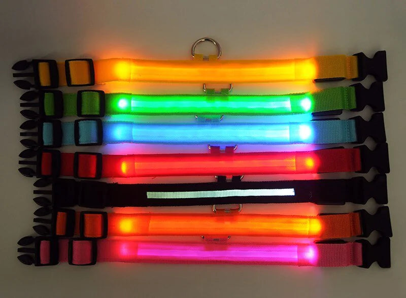 GlowPup LED Safety Collar - Nighttime Visibility for Dogs