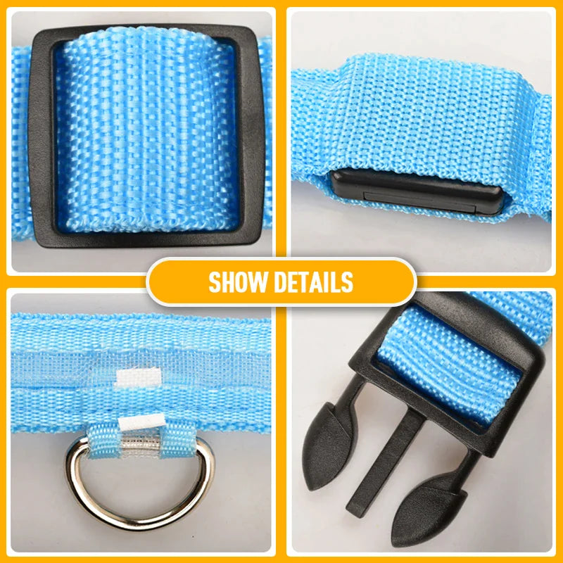 GlowPup LED Safety Collar - Nighttime Visibility for Dogs