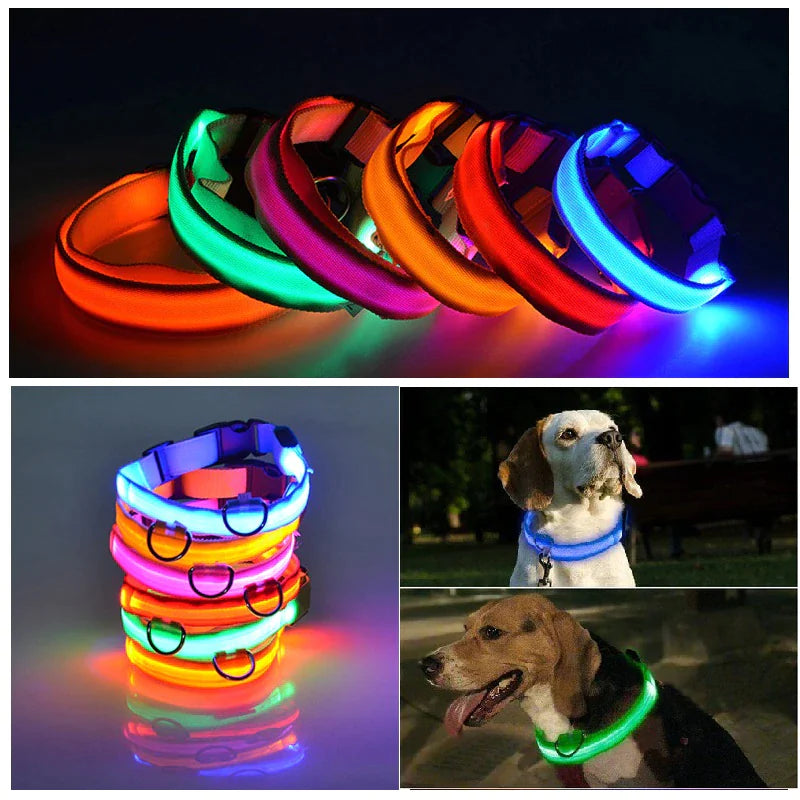 GlowPup LED Safety Collar - Nighttime Visibility for Dogs