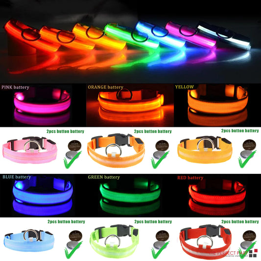 GlowPup LED Safety Collar - Nighttime Visibility for Dogs